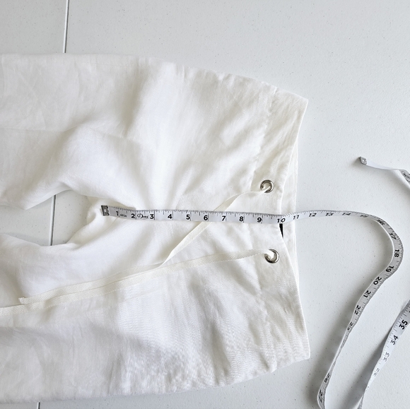 J. Crew 100% Linen Lined Ivort Straight-leg Pants Women's 2‎ Vacation Coastal - Picture 4 of 10